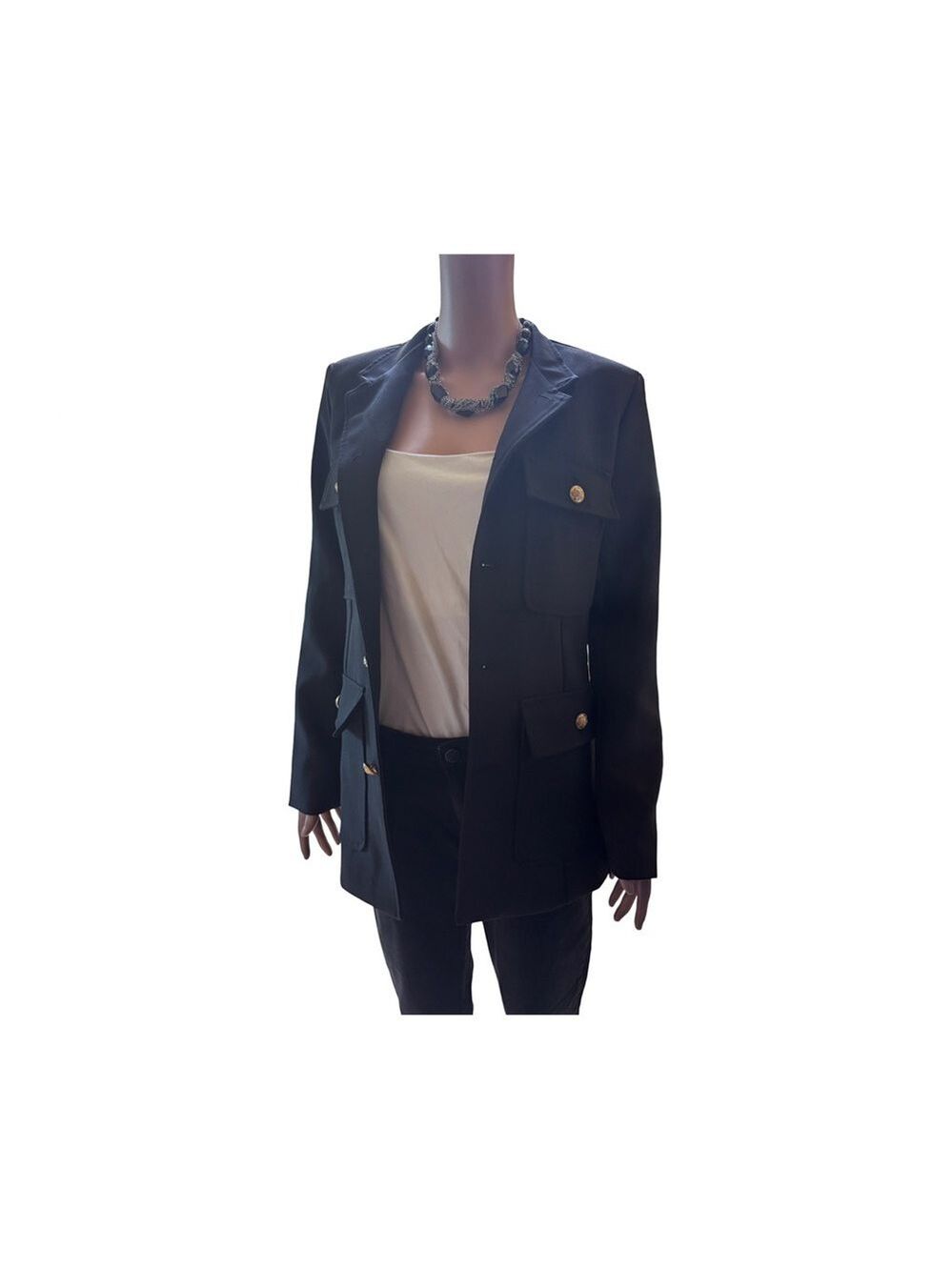 To My Lovers Black Blazer Classic Tailored Suit Jacket Small NWT
